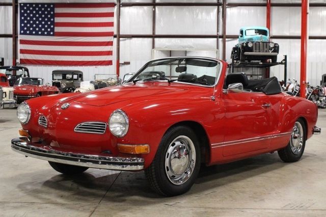 1973 Volkswagen Karmann Ghia 86993 Miles Carmine Red Convertible 1600cc I4 4 Sp 1973 Volkswagen Karmann Ghia --
