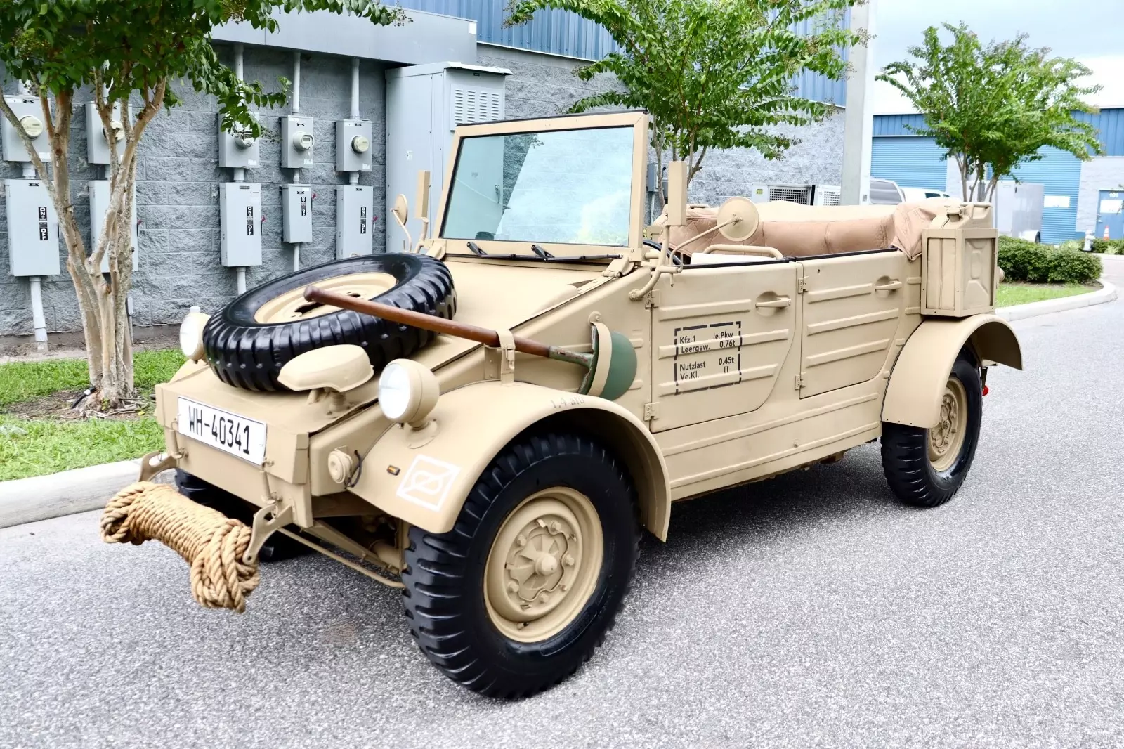 1973 Volkswagen Kubelwagen WWII Military Type 82 Replica