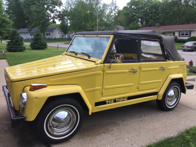 1973 Volkswagen Thing Style 181 Yellow Runs Great! 1973 Volkswagen Thing