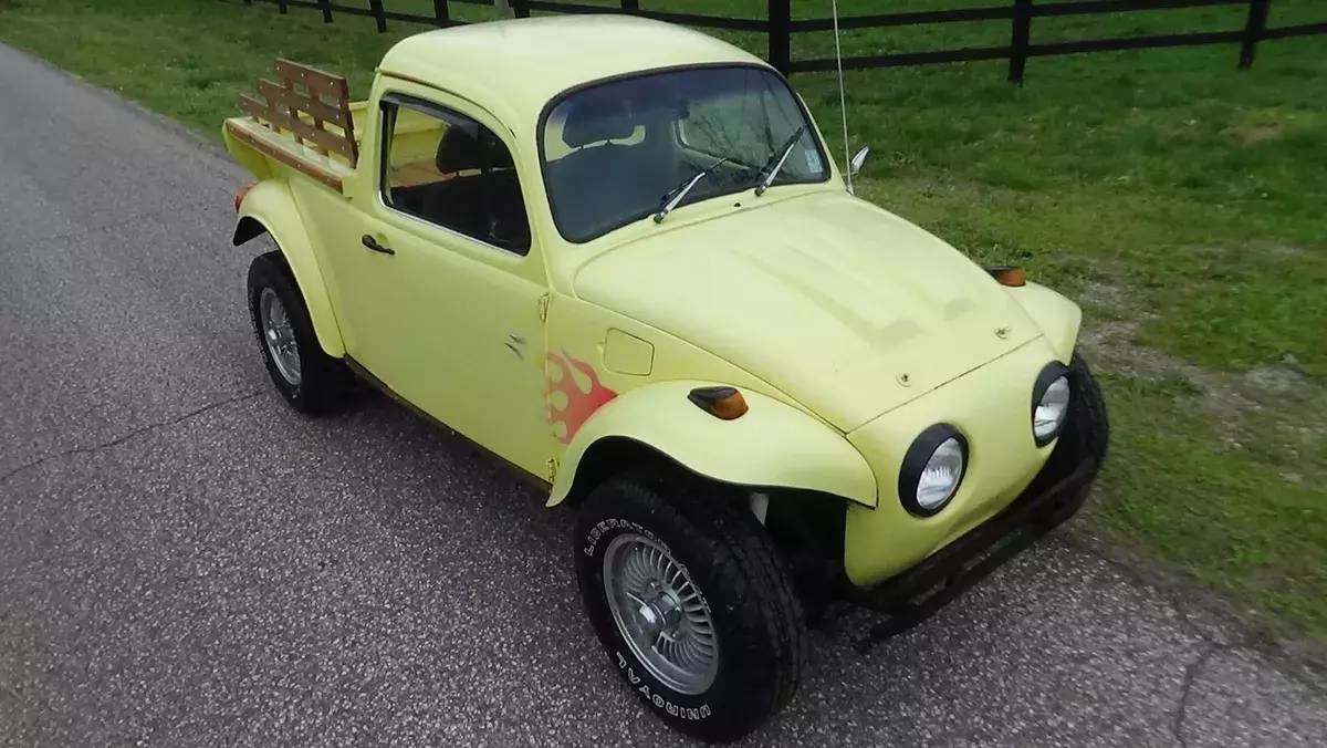 1973 VW BAJA TRUCK dual carb engine - CUSTOM BEACH CRUISER 1973 Volkswagen Beetle - Classic VW CUSTOM TRUCK