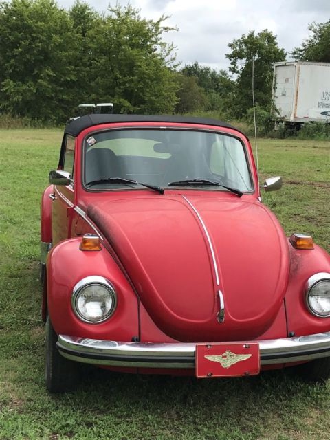 1973 vw bug conv. 1973 Volkswagen Beetle - Classic red