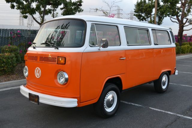 1973 VW BUS ORANGE -Superb condition inside and out- 99% CA RUST FREE BUS 1973 Volkswagen Bus/Vanagon