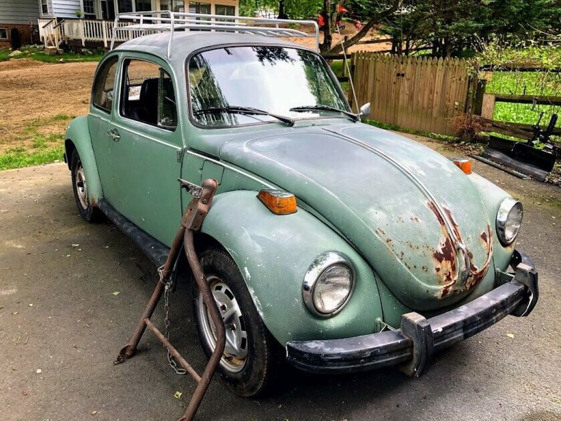 1973 VW Sports Bug, Super Beetle, Limited Edition, Rare California Car now green 1973 Volkswagen Beetle - Classic