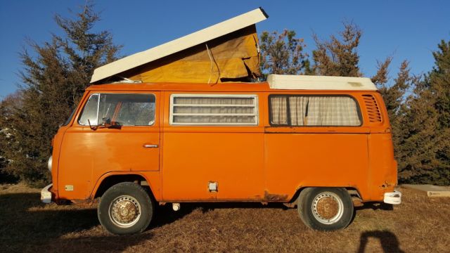 1973 VW Volkswagen Bus Transporter Campmobile Vanagon Westfalia Factory AC Runs! 1973 Volkswagen Bus/Vanagon Transporter Deluxe