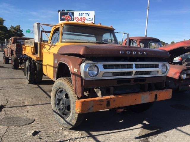 1973 Yellow Dodge D600 Dually With Dump Bed D100 D200 NO RESERVE 1973 Dodge Other Pickups