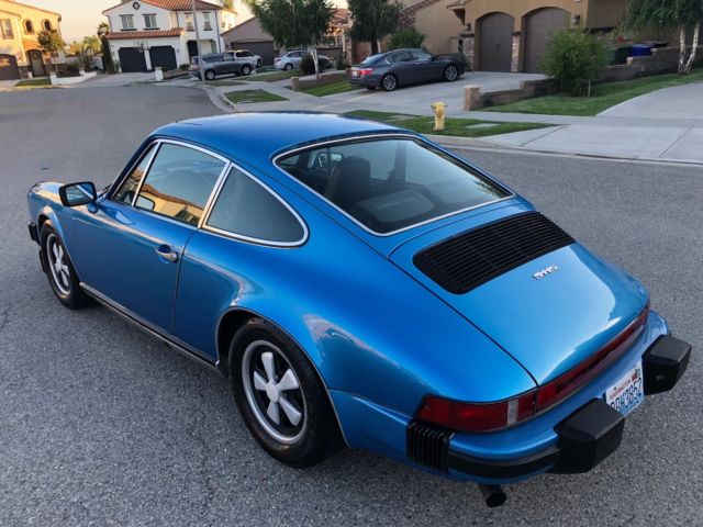 1976 Porsche 911 COUPE CARIBE BLUE WITH C.O.A & SERVICE RECORDS - photo 2