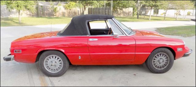 1974 Alfa Romeo Spider Veloce Convertible 2-Door