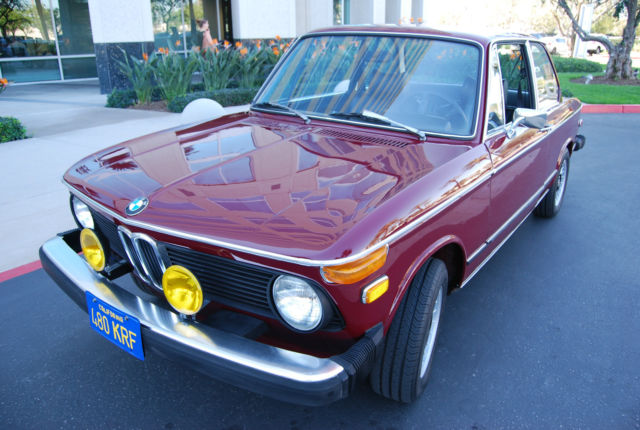 1974 BMW 2002TII CLEAN RUST FREE CALIFORNIA CAR ORIGINAL BLUE PLATE 1974 BMW 2002 TII
