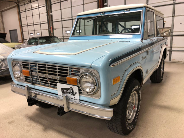 1974 Bronco 4x4 - 302ci Automatic, Wind Blue - Amazing Rust Free Survivor 1974 Ford Bronco