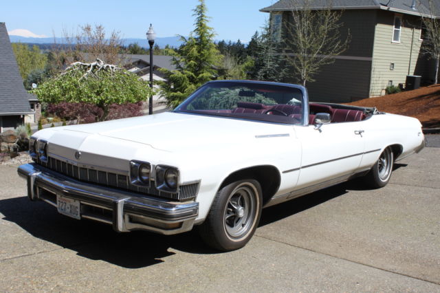 1974 Buick Lesabre Luxus, 2dr Convertible 455 V8 CID Engine, 4 BBL, Factory AC 1974 Buick LeSabre Luxux 2dr Convertable