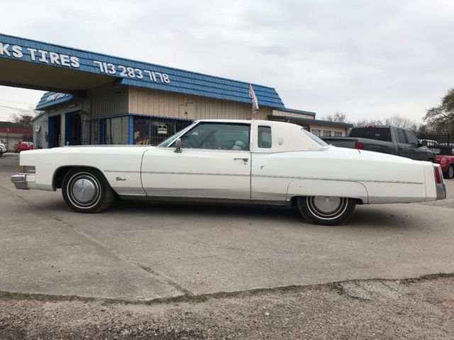 1974 Cadillac Eldorado 2 Door Coupe Triple White - photo 3