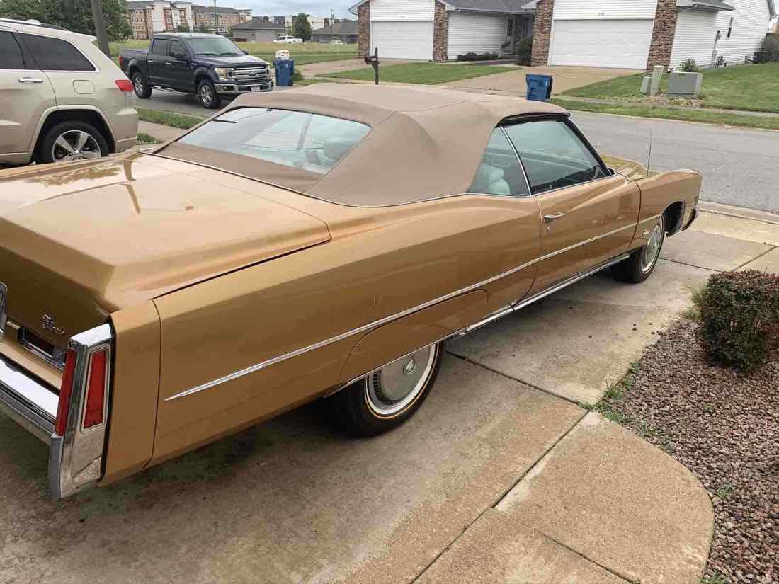 1974 Cadillac Eldorado Convertible Convertible Yellow FWD Automatic 1974 Cadillac Eldorado Convertible