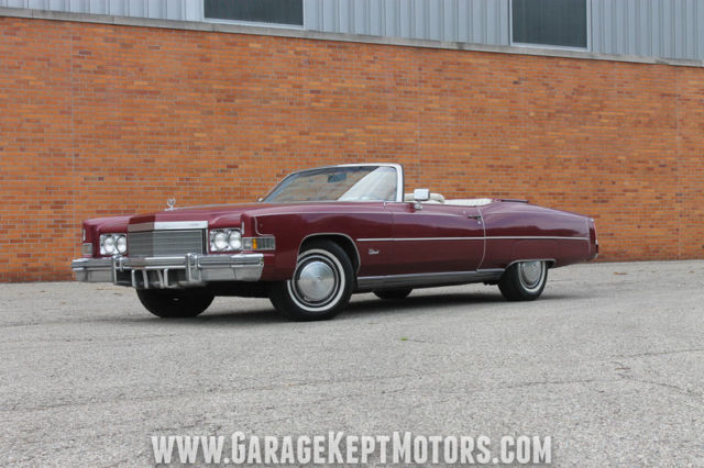 1974 Cadillac Eldorado Cranberry Firemist 500 V8 38,319 Miles 1974 Cadillac Eldorado --