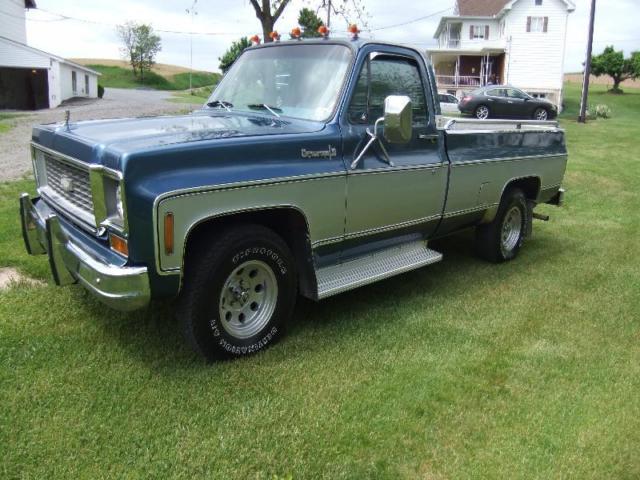 1974 Chevrolet Cheyenne 10 Pickup, Blue & Gray, Very Good Condition! 1974 Chevrolet Cheyenne