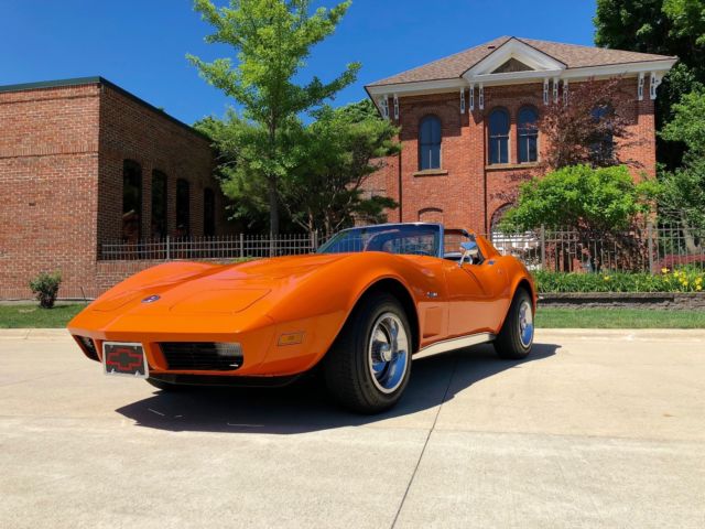 1974 Chevrolet Corvette - 350CI #'s matching - Orange w/ T-Tops - great classic 1973 Chevrolet Corvette #'s matching w/ T-Tops