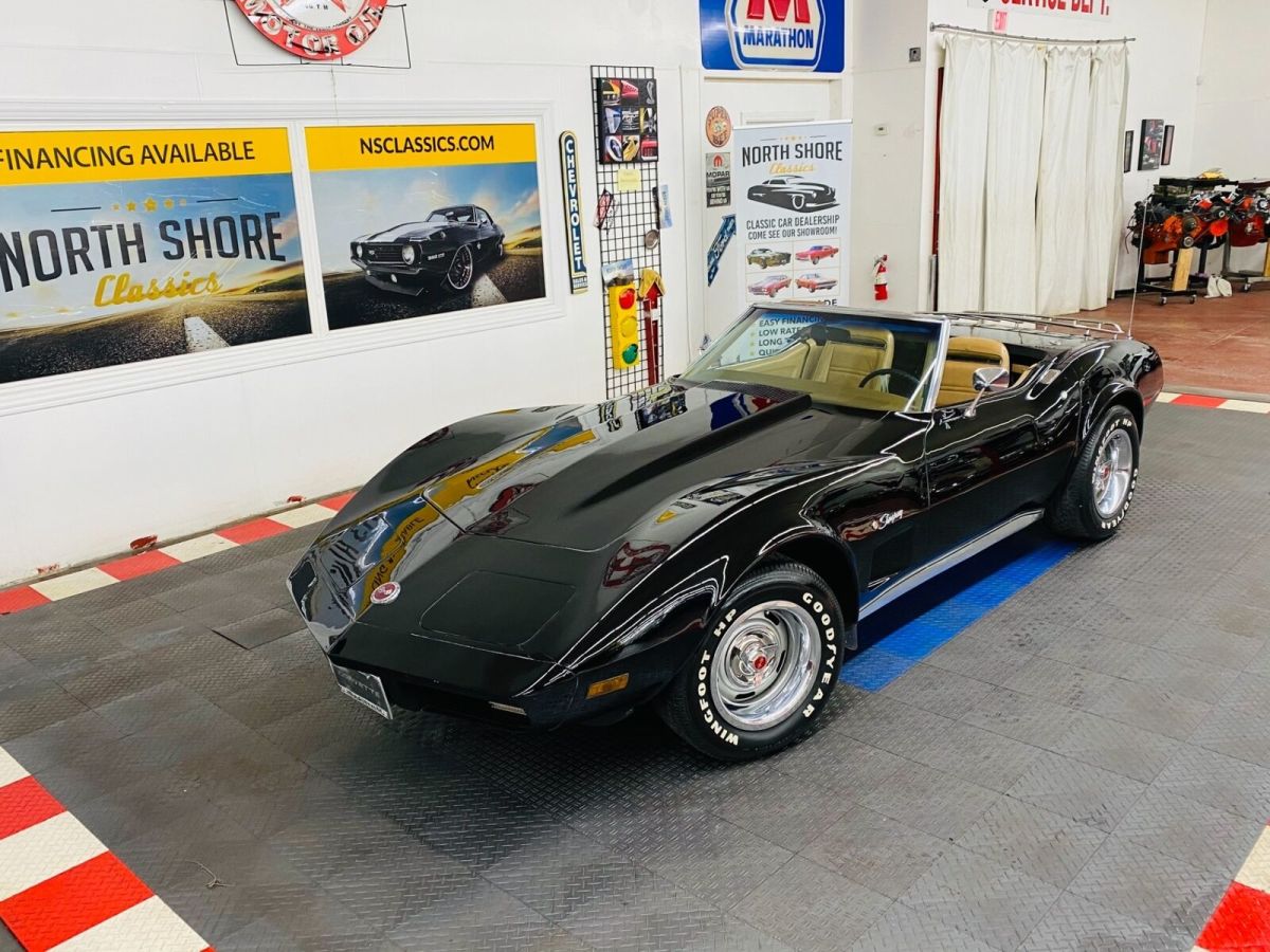 1974 CHEVROLET CORVETTE, Black with 80,019 Miles available now! 1974 Chevrolet Corvette CONVERTIBLE - SEE VIDEO -