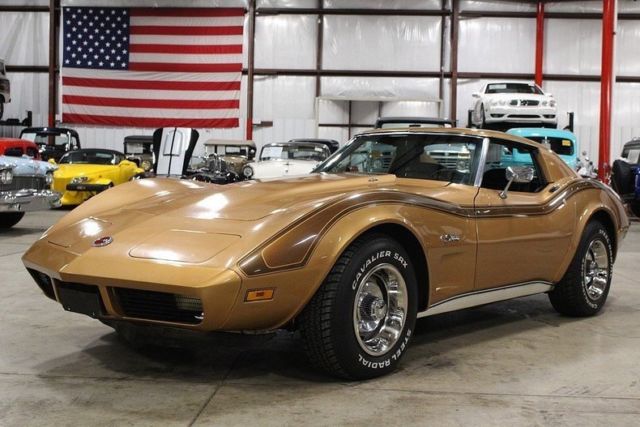 1974 Chevrolet Corvette Stingray 42290 Miles Light Gold Metallic Coupe 454 V8 Ma 1974 Chevrolet Corvette Stingray