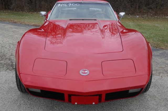 1974 Chevrolet Corvette CORVETTE-STINGRAY-4 SPEED-T-TOPS-RED-SPLIT BUMPER - photo 2