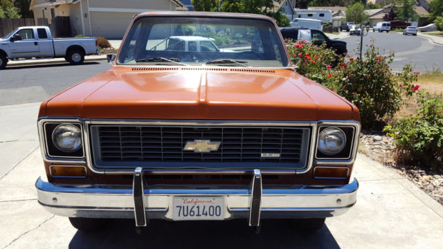 1974 Chevrolet K10 4x4 Shortbed Fleetside Custom deluxe/10 1974 Chevrolet C-10 Custom deluxe/10