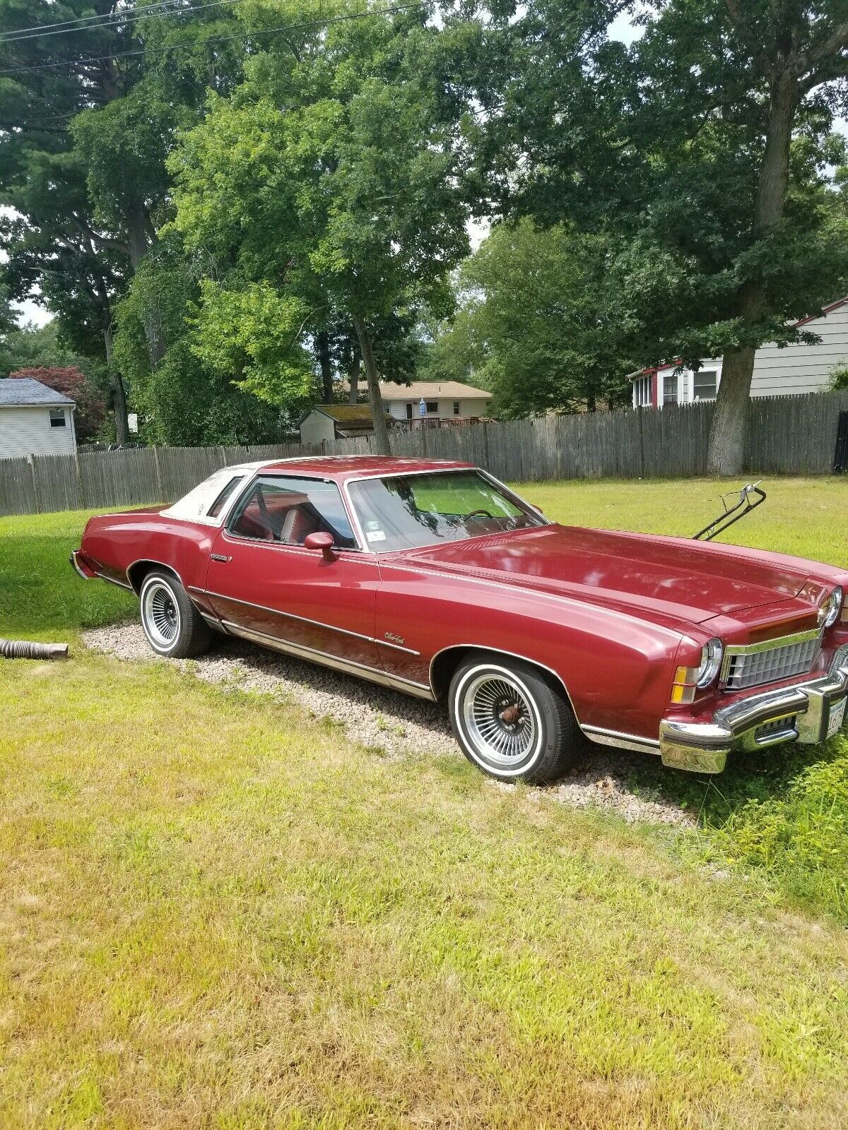 1974 Chevrolet Monte Carlo Red RWD Automatic Landau 1974 Chevrolet Monte Carlo Landau