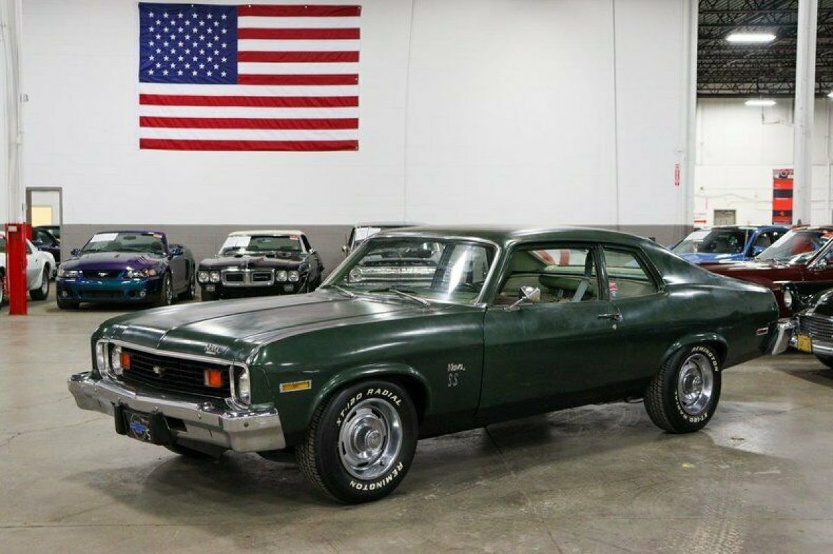 1974 Chevrolet Nova 75253 Miles Green 250ci Inline 6 3-Speed Automatic 1974 Chevrolet Nova