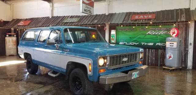 1974 Chevrolet Suburban, Blue with 38,950 Miles available now! 1974 Chevrolet Suburban Custom 4X4
