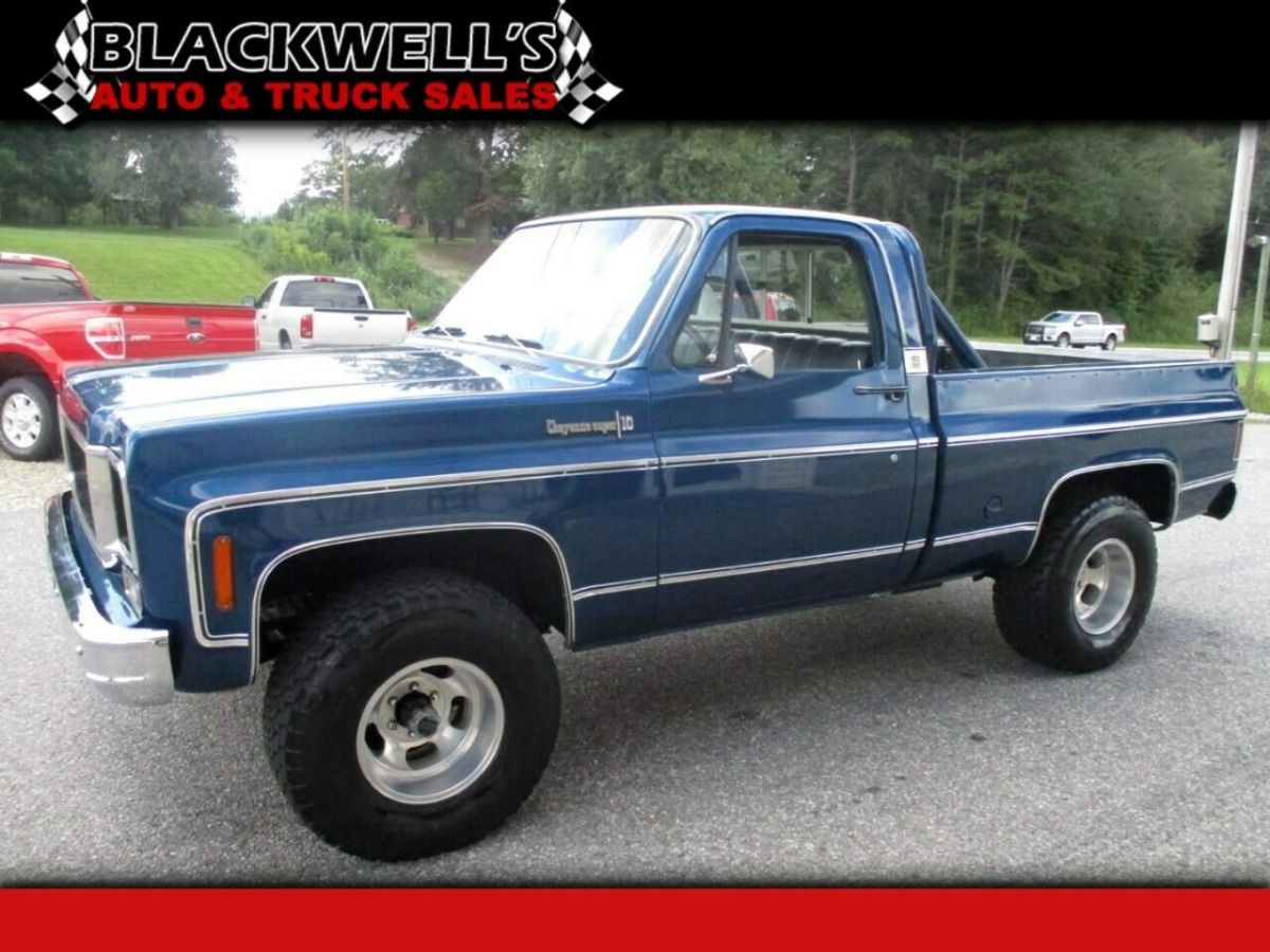 1974 Chevrolet Trucks C10 CHEYENNE SUPER 10 10498 Miles Dark Blue Truck 383 STRO 1974 Chevrolet C-10 CHEYENNE SUPER 10