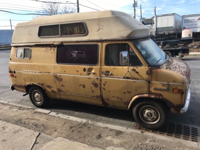 1974 Chevy Coachmen camper van - Looks bad - Runs well - Chevrolet G20 high top 1974 Chevrolet G20 Van