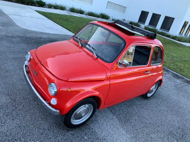 1974 Classic Fiat 500R ragtop similar to 600 spyder multipla mini cooper 1974 Fiat 500 Ragtop luggage rack SEE VIDEO!