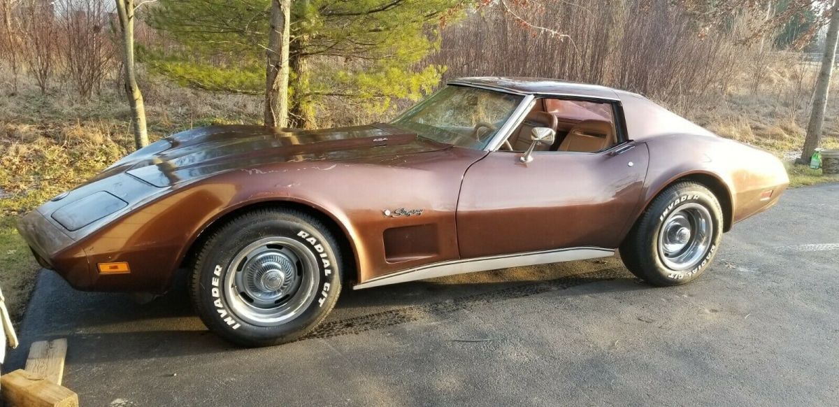 1974 Corvette numbers matching 454 LS4 4 speed M21 close ratio transmission 1974 Chevrolet Corvette sport leather 454