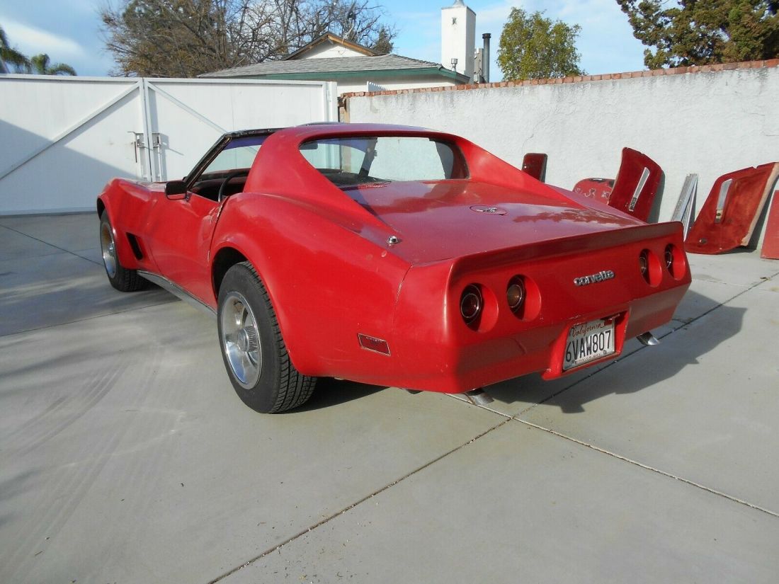 1974 corvette project running driving fixer upper flowmaster exhaust recent tune 1974 Chevrolet Corvette red