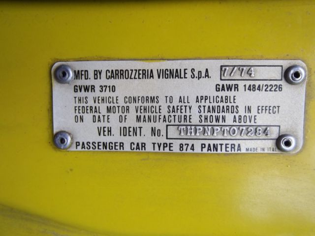 1974 De Tomaso Other - photo 7