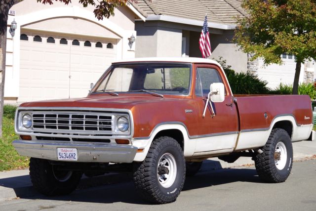 1974 Dodge 4x4 D200 Adventurer No Reserve! 1974 Dodge Power Wagon Adventurer