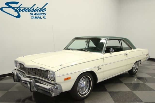 1974 Dodge Dart Swinger 24157 Miles Eggshell White Hardtop 225 CI Slant 6 3 Spe 1974 Dodge Dart Swinger