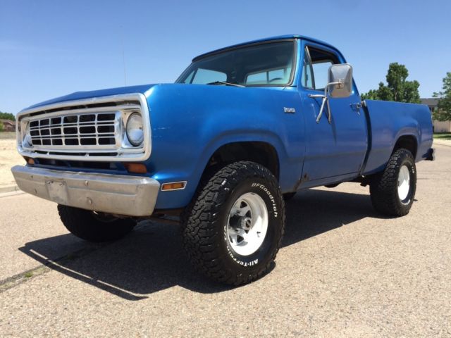 1974 Dodge W100 Shortbed 4X4 Power Wagon 1974 Dodge Power Wagon