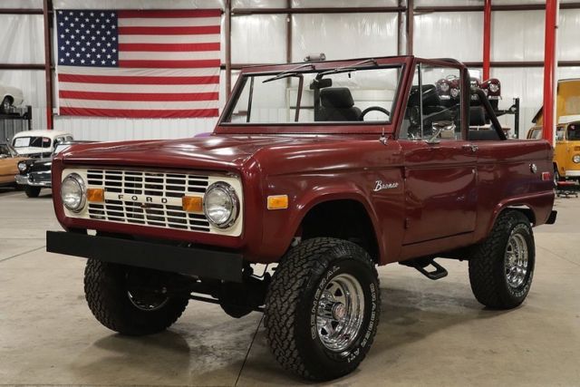 1974 Ford Bronco 206 Miles Burgundy SUV Inline 6-Cylinder Manual 1974 Ford Bronco --