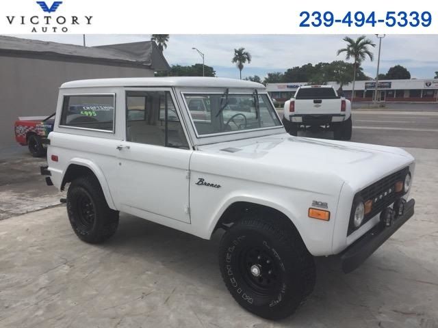 1974 Ford Bronco 4WD 3,996 Miles White 302 V8 Manual 1974 Ford Bronco 4WD