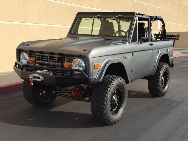 1974 Ford Bronco fuel injected Matte Grey Fully Restored 1974 Ford Bronco