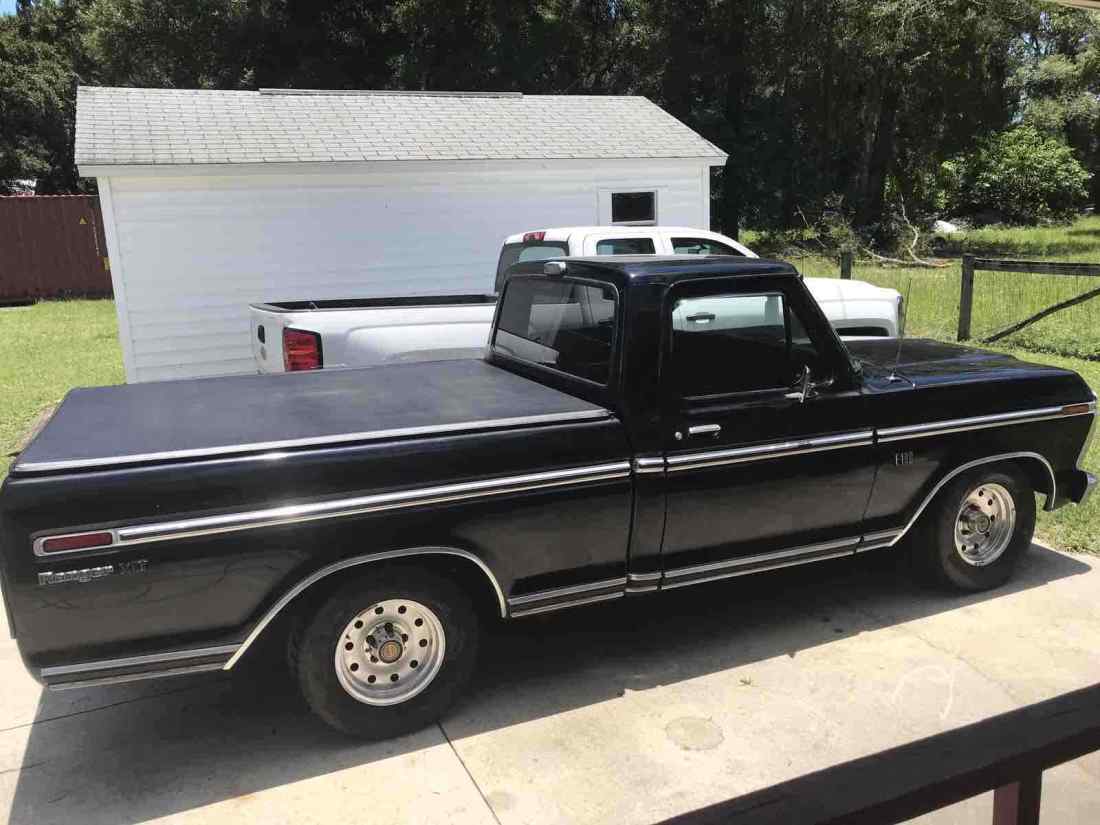 1974 Ford F100 Pickup Black RWD Automatic XLT 1974 Ford F100 XLT