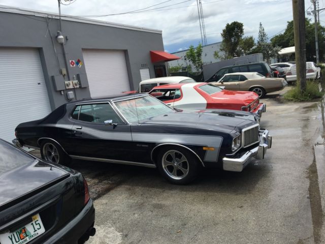 1974 Ford Gran Torino Custom Midnight Blue w/ Metallic sliver stripe 1974 Ford Torino
