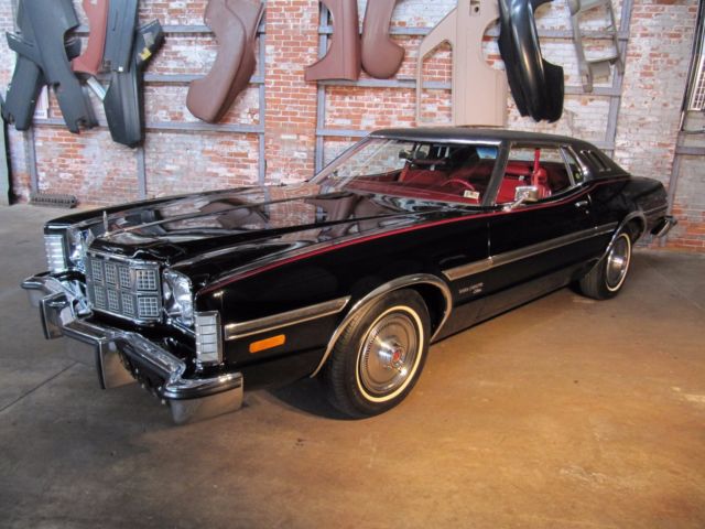 1974 Ford Gran Torino Elite 23,300 Original Miles Black with Red Interior 1974 Ford Torino Gran Torino Elite