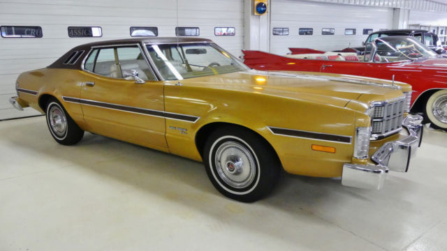 1974 Ford Gran Torino Elite 67477 Miles Gold 2 Door Sedan 400 Automatic 1974 Ford Torino Elite