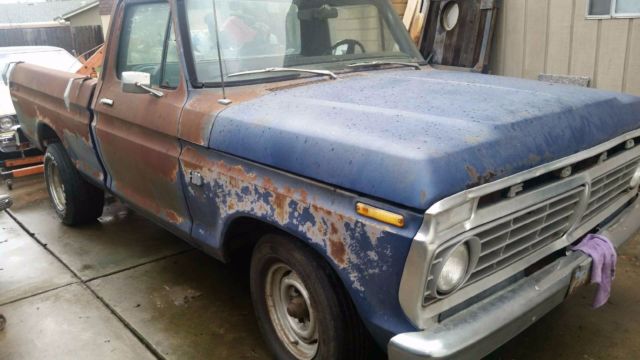 1974 FORD TRUCK CUSTOM F-100 CALIF PATINA LOOK 1974 Ford F-100