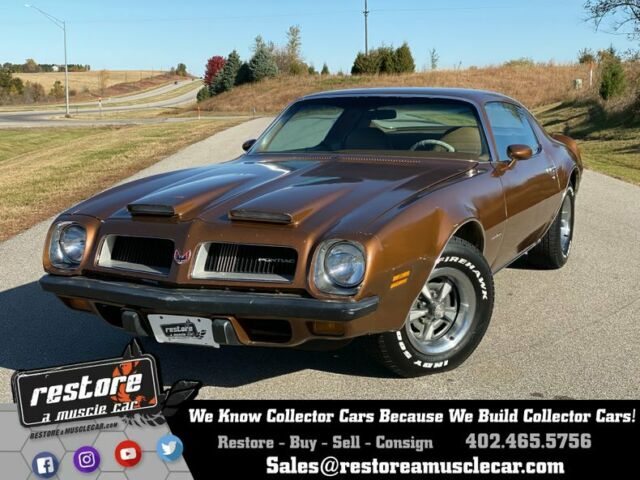 1974 Formula 400 - Auto, AC, Original Window Sticker, Crestwood Brown, Camel Int 1974 Pontiac Firebird 400 - Auto, AC, Window Sticker, Crestwood Brown