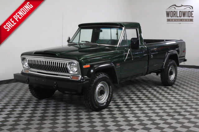 1974 Green FRAME OFF RESTORED V8 4X4 RARE! 1974 Jeep J20 FRAME OFF RESTORED V8 4X4 RARE