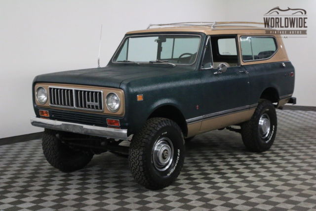 1974 Green RESTORED RARE 4X4 CONVERTIBLE AUTO PS PB! 1974 International Harvester Scout RESTORED RARE 4X4 CONVERTIBLE AUTO PS PB