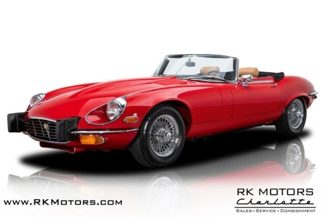 1974 Jaguar E-Type Red Convertible 5.3 Liter Aluminum 12 4 Speed Manual 1974 Jaguar E-Type --