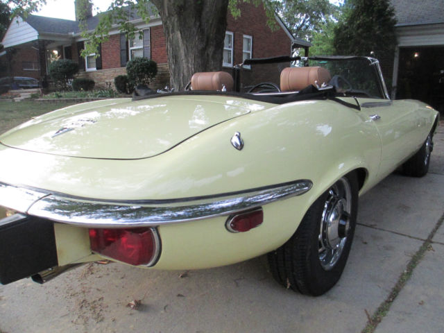 1974 Jaguar XKE Series 3 V-12 E type Primrose Yellow OTS A/C AUTO - photo 12