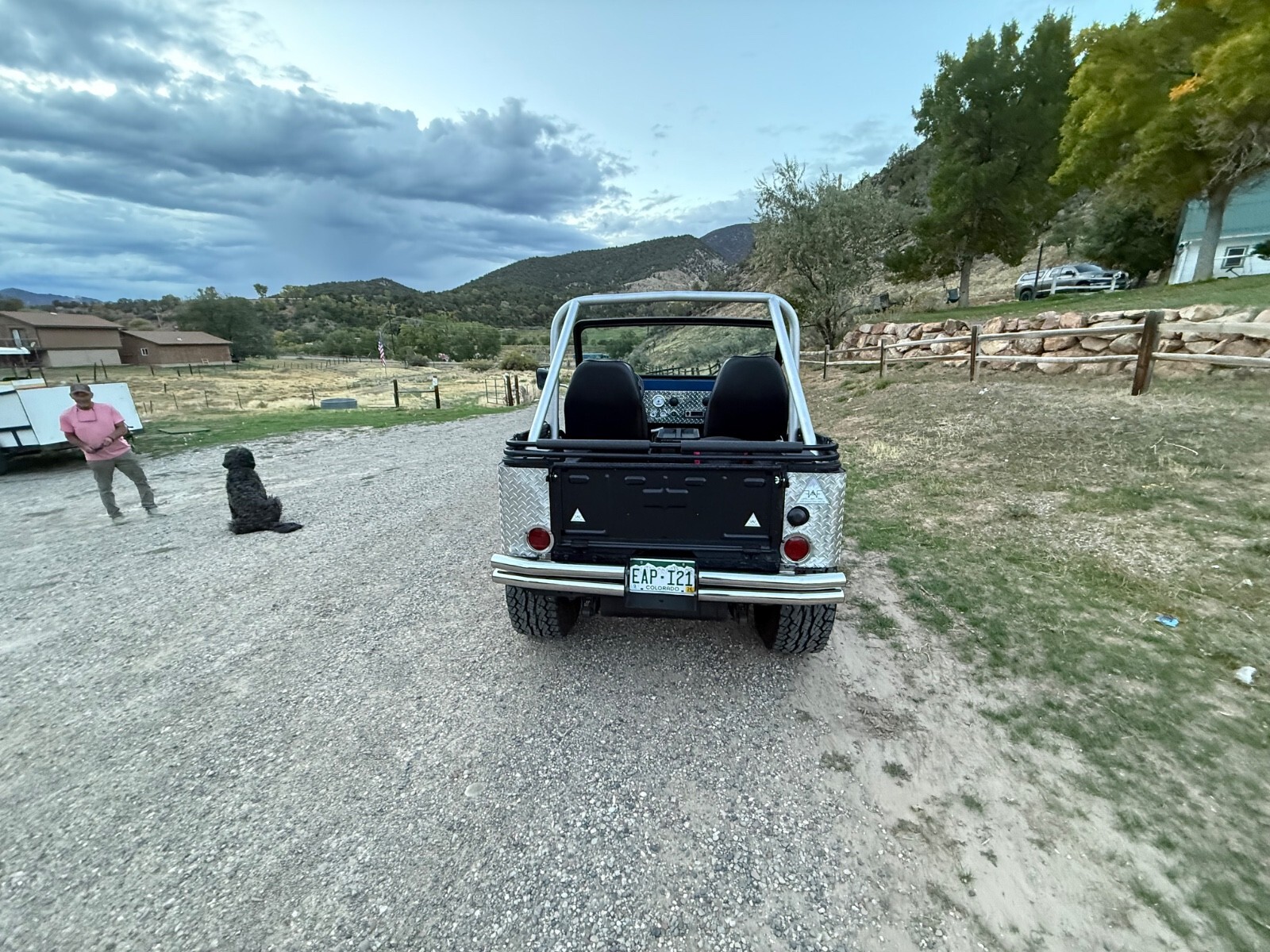 1974 Jeep CJ Carbon black body with diamond plating - photo 11