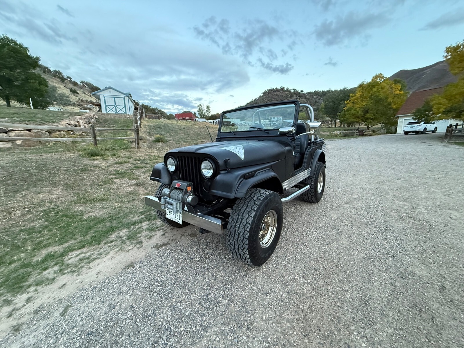 1974 Jeep CJ Carbon black body with diamond plating - photo 6